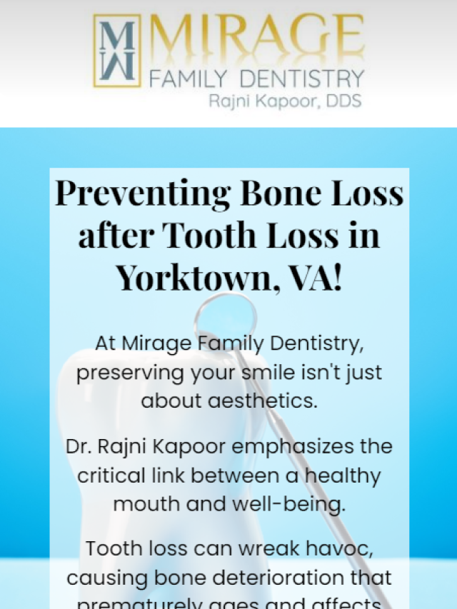 Preventing Bone Loss after Tooth Loss